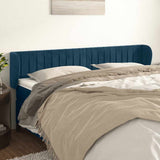 vidaXL Hoofdbord met randen 83x23x78/88 cm fluweel lichtgrijs