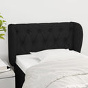 vidaXL Headboard with Wings 83x23x78/88 cm Fabric Light Grey