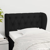 vidaXL Hoofdbord met randen 83x23x78/88 cm stof lichtgrijs