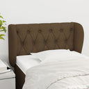 vidaXL Headboard with Wings 83x23x78/88 cm Fabric Light Grey