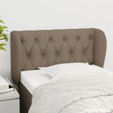 vidaXL Headboard with Wings 83x23x78/88 cm Fabric Light Grey