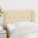vidaXL Headboard with Wings 83x23x78/88 cm Fabric Light Grey