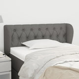 vidaXL Hoofdbord met randen 83x23x78/88 cm stof lichtgrijs