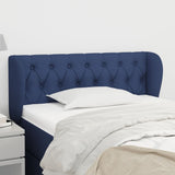 vidaXL Hoofdbord met randen 83x23x78/88 cm stof lichtgrijs
