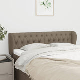 vidaXL Hoofdbord met randen 83x23x78/88 cm stof lichtgrijs