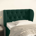 vidaXL Headboard with Edges 83x23x78/88 cm Velvet Light Grey
