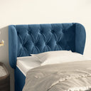 vidaXL Headboard with Edges 83x23x78/88 cm Velvet Light Grey
