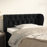 vidaXL Hoofdbord met randen 83x23x78/88 cm fluweel lichtgrijs