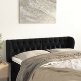 vidaXL Hoofdbord met randen 83x23x78/88 cm fluweel lichtgrijs