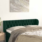 vidaXL Hoofdbord met randen 83x23x78/88 cm fluweel lichtgrijs