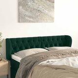 vidaXL Hoofdbord met randen 83x23x78/88 cm fluweel lichtgrijs