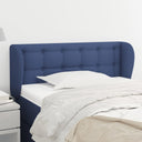 vidaXL Headboard with Wings 83x23x78/88 cm Fabric Light Grey