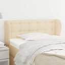 vidaXL Headboard with Wings 83x23x78/88 cm Fabric Light Grey