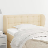 vidaXL Hoofdbord met randen 83x23x78/88 cm stof lichtgrijs