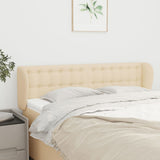 vidaXL Hoofdbord met randen 83x23x78/88 cm stof lichtgrijs