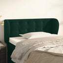 vidaXL Headboard with Edges 83x23x78/88 cm Velvet Light Grey