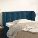 vidaXL Headboard with Edges 83x23x78/88 cm Velvet Light Grey