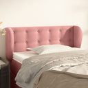 vidaXL Headboard with Edges 83x23x78/88 cm Velvet Light Grey