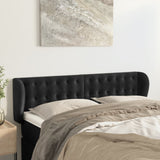vidaXL Hoofdbord met randen 83x23x78/88 cm fluweel lichtgrijs