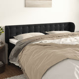 vidaXL Hoofdbord met randen 83x23x78/88 cm fluweel lichtgrijs