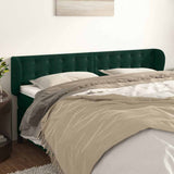 vidaXL Hoofdbord met randen 83x23x78/88 cm fluweel lichtgrijs