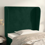 vidaXL Hoofdbord met randen 83x23x78/88 cm fluweel lichtgrijs