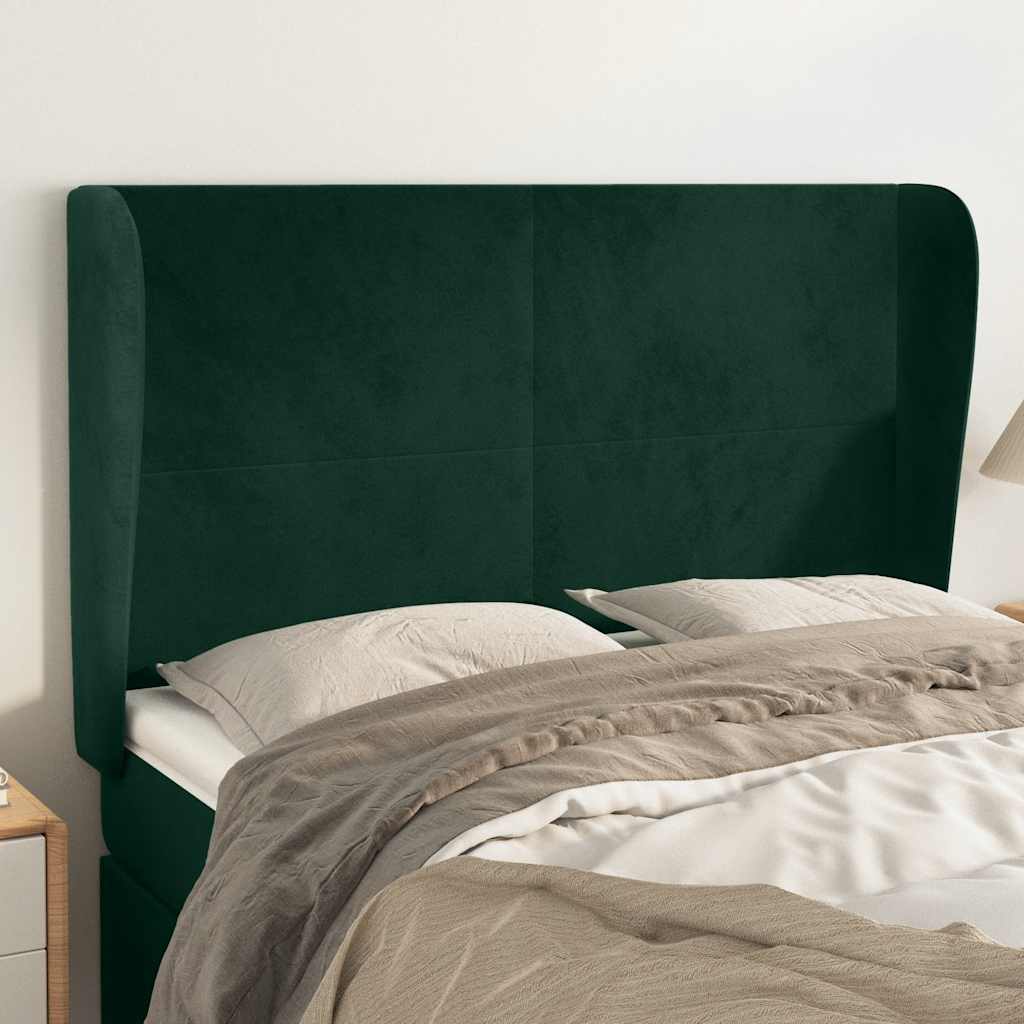 vidaXL Hoofdbord met randen 83x23x78/88 cm fluweel lichtgrijs