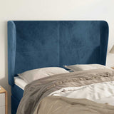 vidaXL Hoofdbord met randen 83x23x78/88 cm fluweel lichtgrijs