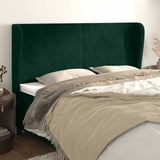 vidaXL Hoofdbord met randen 83x23x78/88 cm fluweel lichtgrijs