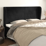 vidaXL Hoofdbord met randen 83x23x78/88 cm fluweel lichtgrijs