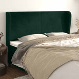 vidaXL Hoofdbord met randen 83x23x78/88 cm fluweel lichtgrijs