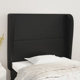 vidaXL Headboard with Edges 83x23x78/88 cm Faux Leather Black