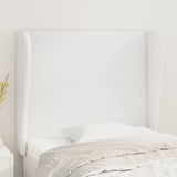 vidaXL Headboard with Edges 83x23x78/88 cm Faux Leather Black