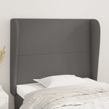 vidaXL Headboard with Edges 83x23x78/88 cm Faux Leather Black