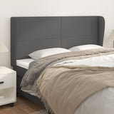 vidaXL Headboard with Edges 83x23x78/88 cm Faux Leather Black