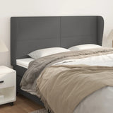 vidaXL Headboard with Edges 83x23x78/88 cm Faux Leather Black