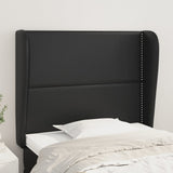 vidaXL Hoofdbord met randen 83x23x78/88 cm kunstleer zwart