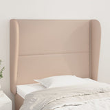 vidaXL Hoofdbord met randen 83x23x78/88 cm kunstleer zwart