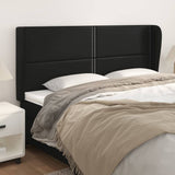 vidaXL Hoofdbord met randen 83x23x78/88 cm kunstleer zwart