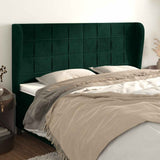 vidaXL Hoofdbord met randen 83x23x78/88 cm fluweel lichtgrijs