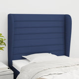 vidaXL Hoofdbord met randen 83x23x78/88 cm stof lichtgrijs
