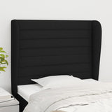 vidaXL Hoofdbord met randen 83x23x78/88 cm stof lichtgrijs