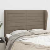vidaXL Hoofdbord met randen 83x23x78/88 cm stof lichtgrijs