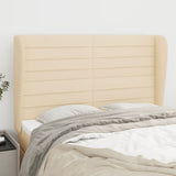 vidaXL Hoofdbord met randen 83x23x78/88 cm stof lichtgrijs