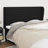 vidaXL Hoofdbord met randen 83x23x78/88 cm stof lichtgrijs