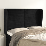 vidaXL Hoofdbord met randen 83x23x78/88 cm fluweel lichtgrijs