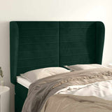 vidaXL Hoofdbord met randen 83x23x78/88 cm fluweel lichtgrijs