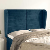vidaXL Hoofdbord met randen 83x23x78/88 cm fluweel lichtgrijs