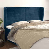 vidaXL Hoofdbord met randen 83x23x78/88 cm fluweel lichtgrijs