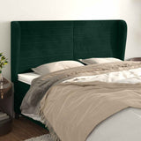 vidaXL Hoofdbord met randen 83x23x78/88 cm fluweel lichtgrijs